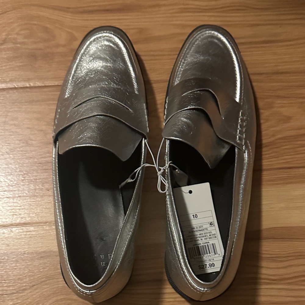 a new day Women's Silver Loafers
